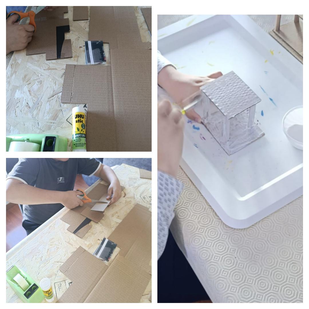 Elaboração do edifícios escolar: reutilização de material