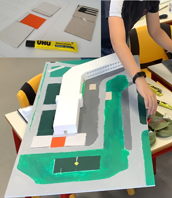 Maquete - finalização da colagem