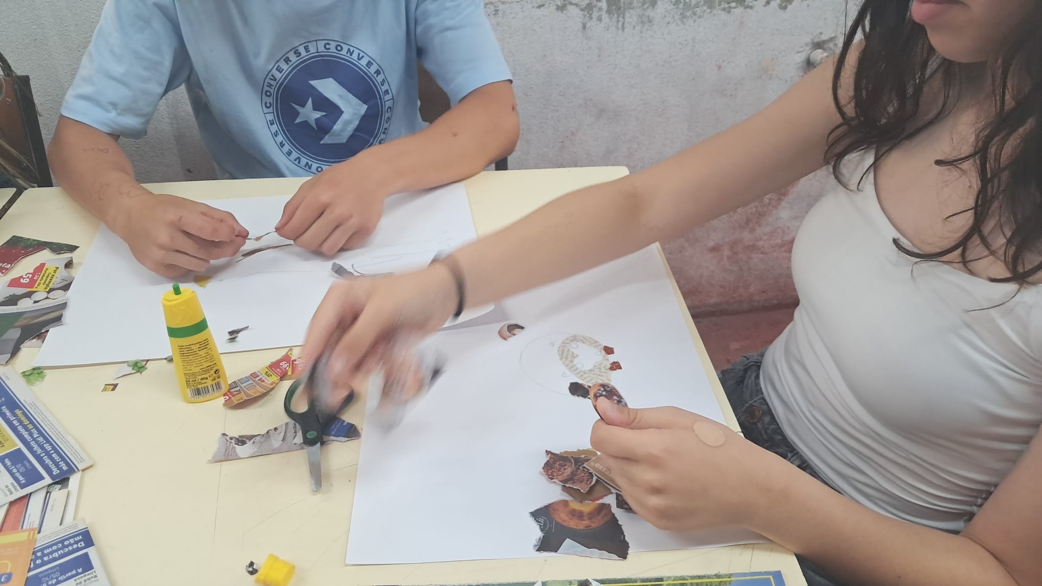 Construção dos trabalhos nas aulas de EV e TA